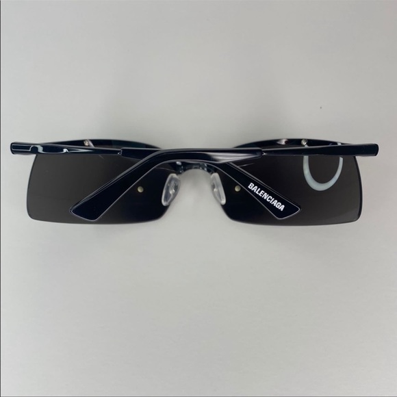 NEW BALENCIAGA BB0045SA 001 BLACK UNISEX EYEWEAR BALENCIAGA - Picture 9 of 12
